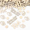 GoldRock Holz Schön Dass Du Da Bist Konfetti Geburtstag Groß 1,5-6,5cm,100 Stk Tischdeko Hochzeit,Streudeko Geburtstag Tischdeko Taufe Silvester,Streudeko Hochzeit Dekoration,Schön Das Du Da Bist Deko