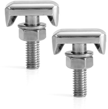 2uds Perno de Terminal de Batería, Perno en T de Terminal de Batería Acero Inoxidable Reemplazo de Tuercas de Terminal Batería para GM 19116852 VW6X0-915-138 BMW 61128373946 DORMAN 64740