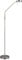 Reality Leuchten LED Stehleuchte Moreno R44561107, Metall Nickel matt, 3 Watt LED, Akku mit Ladestation, Sensordimmer, Lichtfarbe einstellbar
