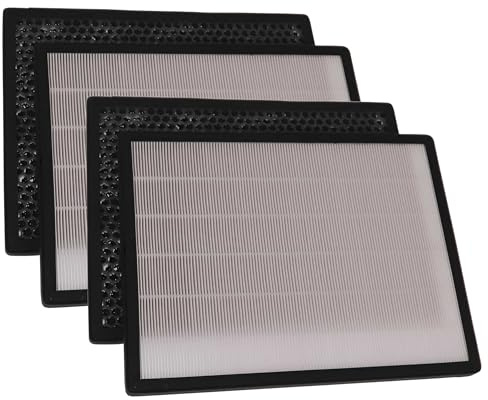 vhbw 4-teiliges Filter-Set kompatibel mit Marreal AP3001 Luftreiniger | HEPA-Filter, Aktivkohlefilter