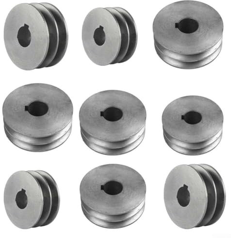Oniissy Puleggia a doppia scanalatura, puleggia a doppia scanalatura in ghisa con diametro 50 mm-100, puleggia a doppia scanalatura, adatta per vari motori di utensili elettrici (58 x 30 x 19 mm)