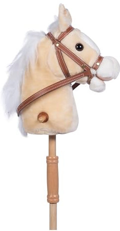 Brama West HKM Steckenpferd Lili zum Spielen mit Trense & Soundeffekten Einheitsgröße