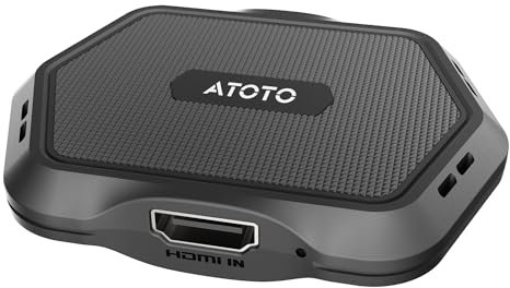 ATOTONA Wireless CarPlay Adapter, AD1 Wireless CarPlay Dongle for Wired CarPlay Cars, Plug & Play HDMI Multimedia Hub for TV Box/Game Console/DVD/Blu-ray, OTA Updates (AD1-BK)