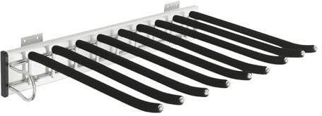 Hosenbügel Ausziehbarer, Edelstahl Push-Pull Hosenhalter mit 9 Stäbe, Platzsparend Aufbewahrung, Hosen Schrankauszug Kleiderbügel für Hosen Kleidung Krawatten Schals, 46 x 32.5 cm