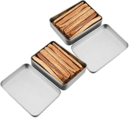Holzanzünder Schnellzünder für Grill, Kamin und Lagerfeuer, 2 Schachteln | Outdoor Camping und Holzkohle Anzünden, Natürliche Holzform, Robustes Satz aus Zwei Schachteln