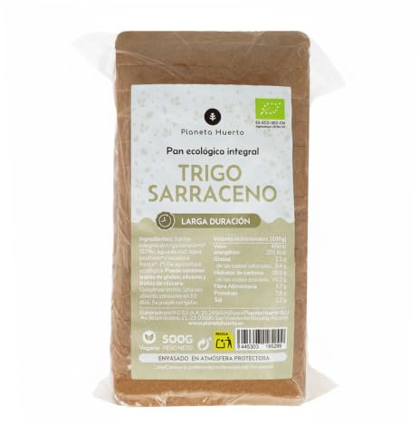 Pan integral de trigo sarraceno ECO Planeta Huerto 500 g