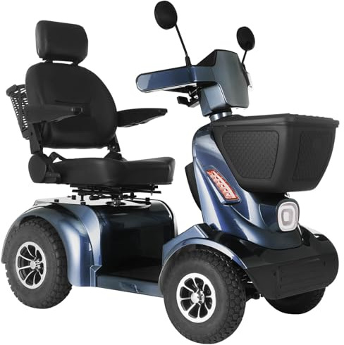Ecomobi MS02 Max Heavy Duty Mobility Scooters 8mph, 500 lbs Capacity, 1000W Motor, 32 Miles Range, 48V 40Ah Battery, 20° Hill Climbing Capacity, Luxurious Design, Turn Signal