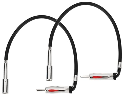 YINETTECH 2pcs ISO to DIN Car Radio Antenna Adapter Cable 40-GM10 Compatible with Buick Compatible with Chevrolet