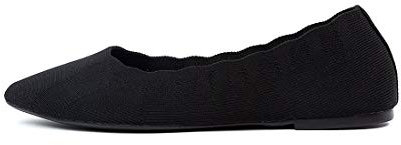 Skechers CLEO - BEWITCHED, Women's Ballet Flats, Black (Black Flat Knit Blk), 4 UK (37 EU)