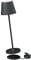 K-Bright Dimmbare LED Akku Tischleuchte | Indoor & Outdoor aufladbar | Warme Lichtfarbe | Akku tischlampe outdoor mit USB Ladestation | Anthrazit