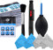 Camera Lens Cleaning Kit - Air Blower, Cleaning Brush, 2 in 1 Lens Cleaning Pen, 50 Individually Wrapped Wet Tissues and 4 Microfiber Cloths - Keep Your DSLR, Compact or Action Camera Lens Spotless