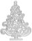 Ideen mit Herz Stanzschablone, Tannenbaum, 11cm x 8,7cm, passend für gängige Stanzmaschinen | Schablone zum Gestalten von Kartenauflegern, Anhängern, Grußkarten | Weihnachten, Advent, Winter