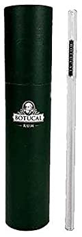 Botucal Rum Trinkhalm aus Glas Halm Glashalm Glastrinkhalm Glasstrohhalm 20er Set mit Bürste wiederverwendbar