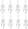 NBEADS Portachiavi Dream Catcher, 30 ciondolo In Lega Dream Catcher Con Pendenti In Quarzo Rosa Piuma E Chiusura A Moschettone per Fare Pendenti Fai-Da-Te, 85.5mm