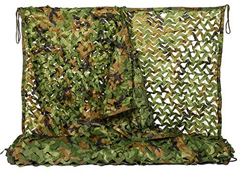 NINAT Tarnnetz Camouflage Netz 2Mx4M Woodland Jagd Tarn Waldlandschaft Outdoor Bundeswehr Tarn Camo Tarnung Net Oliv-grün BW Camping