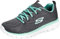 Skechers Damen Graceful Get Connected Sneakers, Charcoal, 42 EU