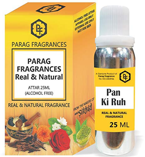 Parag Fragrances 25ml Pan Ki Ruh Attar With Fancy Empty Bottle (Alcohol Free, Long Lasting, Natural Attar) Also Available in 50/100/200/500 pack