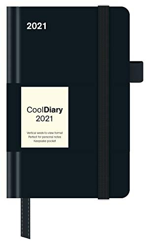 Black/Black 2021 - Diary - Buchkalender - Taschenkalender - 9x14: Cool Diary