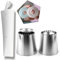 MKNZONE Douilles Pâtisserie, 3 Pièces Poche à Douille Accessoires de Décoration en Acier Inoxydable - Décoration de Gâteaux pour Tarte, Biscuit, Pâtisserie, Bonbon, Gâteau, Cupcakes et Cookies