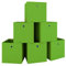 VCM 6er Set Faltbox | Klappbox Stoff Kiste | Faltschachtel | Maße ca. H. 28 x B. 27 x T. 27 cm | Regalbox - Boxas