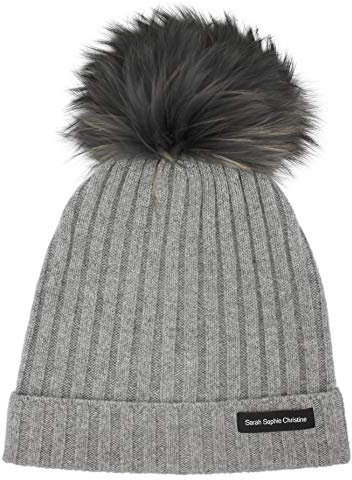 Sarah Sophie Christine Kaschmirmütze, 100% Kaschmir (Hellgrau)