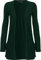 WearAll - Cardigan à manches longues et poche pour femme Tailles 36-54, vert bouteille, 3XL