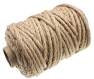 JZK Sisalseil Katzenbaum Seil 6mm (50m) Natursisal Seil für Kratzbäume Gartenbündeln Basteln Heimdekoration