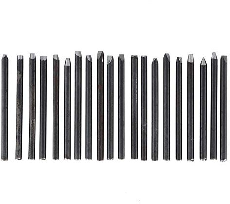 Cincel ,Joyería Yunque Cincel DIY Joyería Goldsmith Herramientas Duraderas Robustas para DIY Talladas a Mano Herramientas de orfebre (20 piezas)