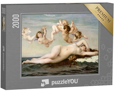 puzzleYOU: Puzzle 2000 Teile „Ölgemälde: Geburt der Venus, Alexandre Cabanel, 1875“ – aus der Puzzle-Kollektion Engel