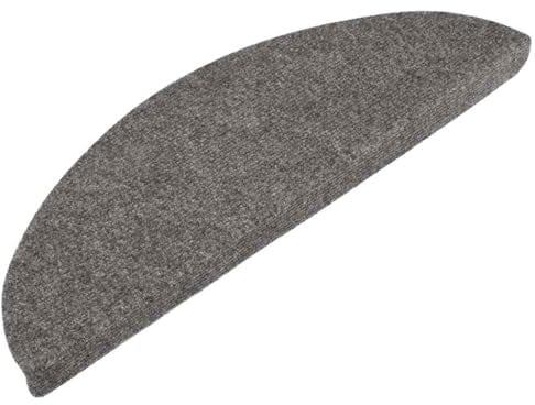 vidaXL Stufenmatten 15 STK., Treppenmatten für Treppenstufen, Treppenteppich Selbstklebend, Treppenstufenmatte Treppenschutz, 56x17x3cm Grau