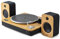 House of Marley Premium Bluetooth Plattenspieler 'Stir It Up' - Nachhaltig gefertigter Bambus Vinyl Player mit Vorverstärker + House of Marley Get Together Duo Bluetooth-Lautsprecher