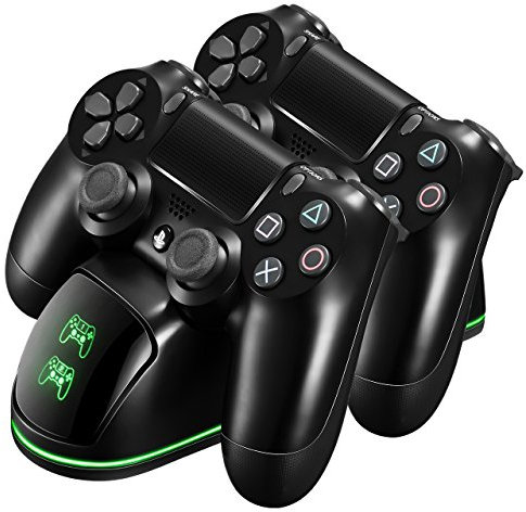 CGZZ PS4 Controller Charger and Stand, Fast Dual USB Controller Charging Station, PS4 Charging Dock Fast Charge with LED Indicators and Overcharge Protection,Compatible with PS4/PS4 Pro/PS4 Slim