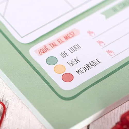YOSIQUESE Planificador Mensual A3 | 'Mi mes perfecto' | Productos y regalos solidarios hechos por personas con discapacidad | Diseño con compromiso