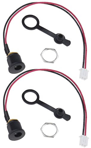 eMagTech 2 Stück Elektrofahrrad-Ladeanschluss Ersatz E-Bike Scooter DC-Ladeanschluss Kompatibel mit Ladeloch DC5.5x2.1mm Zubehör 16cm/ 6.3in