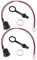 eMagTech 2 Stück Elektrofahrrad-Ladeanschluss Ersatz E-Bike Scooter DC-Ladeanschluss Kompatibel mit Ladeloch DC5.5x2.1mm Zubehör 16cm/ 6.3in