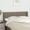 Tidyard Kopfteil mit Ohren Bettkopfteil Bett Kopfteil Kopfenden Betthaupt Kopfteil-Regal Bücherregal-Kopfteil für Bett Bettgestell Bettrahmen Schlafzimmer Taupe 147x16x78/88 cm Stoff