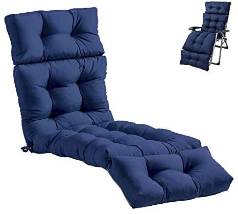 DXDRT Liegenauflage, Auflage für Gartenliege 180x55cm, Auflagen für Deckchair, Polsterauflage für Sonnenliege, Kissen für Liegestuhl,Cyan