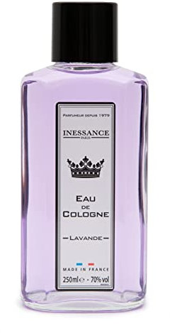 Inessance Paris - Eau de Cologne Naturelle à la Lavande Inessance Paris pour Femmes et Hommes - Fragrance Sobre et Facile à Porter - Fabriqué en France - 250ml