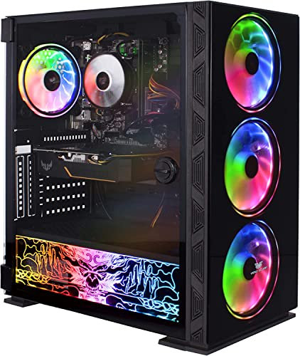 Veno Scorp Gaming Pc – Intel Core i5-12400F, Nvidia RTX 5050 8GB Graphics Card, 32GB 3200MHZ Ram, 256GB NVME, 750W 80+ PSU, Wi-Fi, Windows 11, Neonzilla 4 Fan ARGB