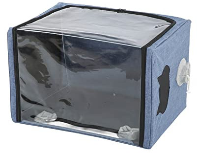 Caja de Nebulización para Cachorros, Caja de Atomización para Perros Y Gatos, Máquina de Inhalación de Oxígeno, Caja de Atomización Plegable Dedicada, Jaula de Terapia de Oxígeno para Mascotas, Caja D