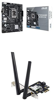 Scheda Madre Asus PRIME H610M-D D4 + Scheda Wireless Asus PCE-AX3000