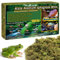 Riare Mousse de sphaigne Naturelle de qualité supérieure pour Reptiles - Mousse Verte Vivante pour Terrarium, éclosion, substrat de sphaigne forestière pour Serpents, Gecko (600g)