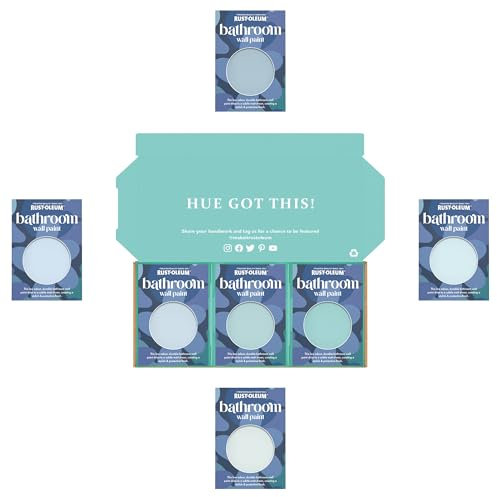 Rust-Oleum Bathroom Wall Paint in Matt Finish - Soft Blues Tester Box