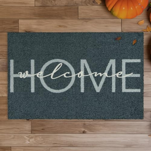 MOCAVI Mat Premium-Fußmatte 45x70 außen & innen waschbar 45x70 cm Welcome Home Fußabtreter Schmutzfangmatte willkommen Hauseingang Türteppich Fußabstreicher