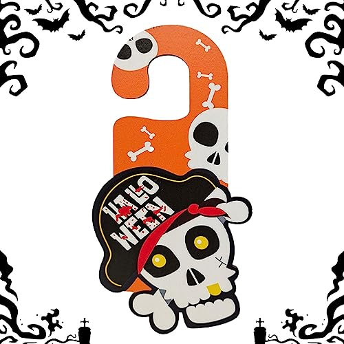 Decoración de placa de puerta de Halloween,Cartel de bienvenida para puerta delantera de Happy Halloween - Letrero de bienvenida para puerta delantera de Happy Halloween para cocina, sala de Cenmoo