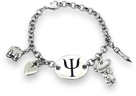 Pulsera PSICÓLOGA Colección PROFESIONES. Tipo PANDORA.