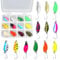 Cucharillas Pesca Trucha, 12 Piezas 5g Trucha de Cuchara, Señuelos Pesca para Trucha, Cucharillas de Trucha Set con Caja, para Trucha, Anzuelos de Pesca con Piezas Individuales para Perca, Bass