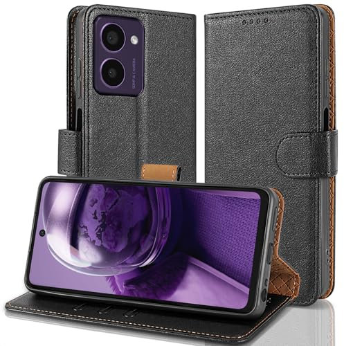 Case Collection für HMD Pulse/Pulse+ / Pulse Pro Hülle - Leder Handyhülle mit Kartenfächern [RFID-Blockierung] Stoßfest [Ständer] Handy Schutzhülle für HMD Pulse Pro Hülle