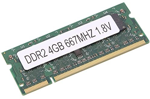 Uanratg Memoria RAM per Laptop DDR2 4GB 667Mhz PC2 5300 SODIMM 1.8V 200 Pin per Memoria per Laptop AMD