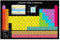 Feriany 1 Stück Schwarzes Periodensystem Wissenschaftsposter mit Echten Elementen, Schwarz 24X16- Chemisches Periodensystem Poster Klassenzimmerdekoration